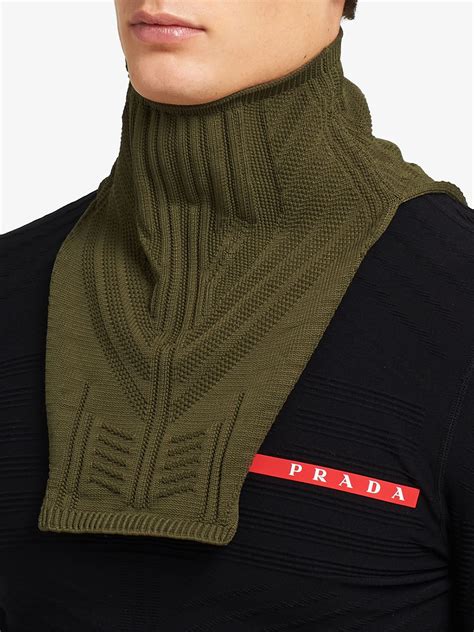 prada neck warmer|Prada Technical Knit Neck Warmer .